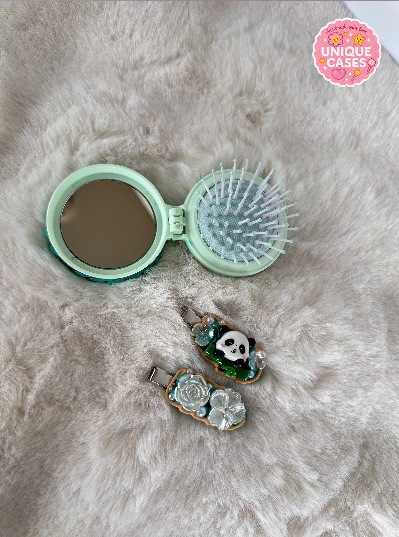 Panda Garden Hair Set