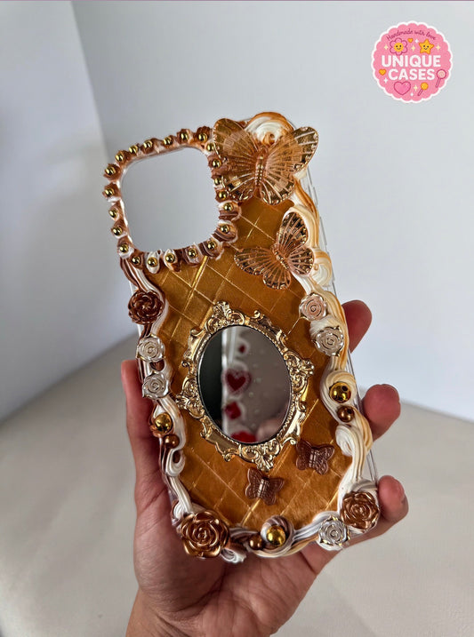 Golden Mirror Case ✨