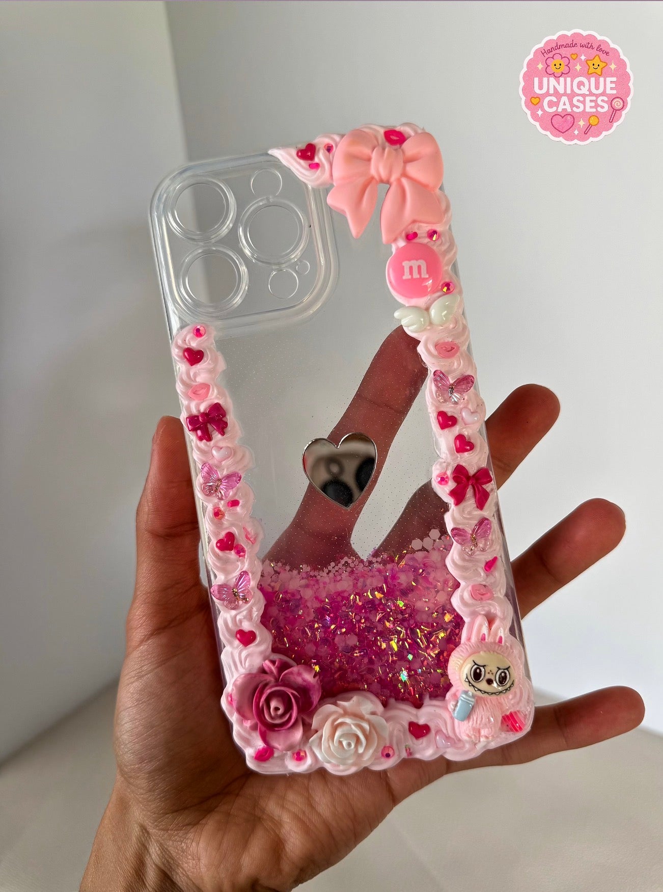 Pink Glow Shaker Case ✨