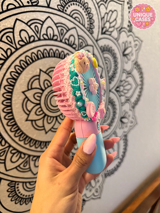 Candy Breeze Custom Fan 🍬💖 (Handmade)