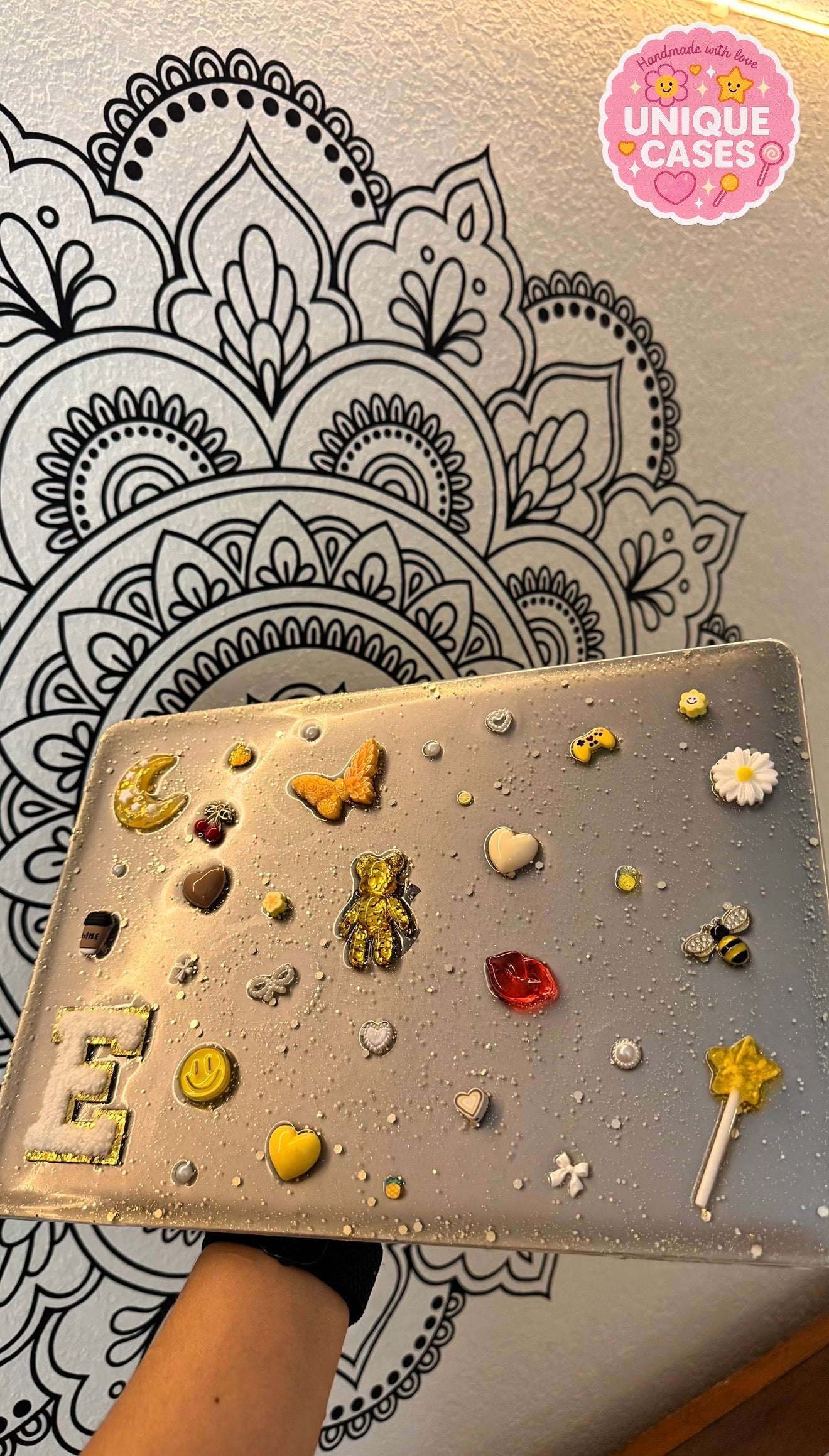Custom Aesthetic Laptop Case ✨ Handmade Charm Design