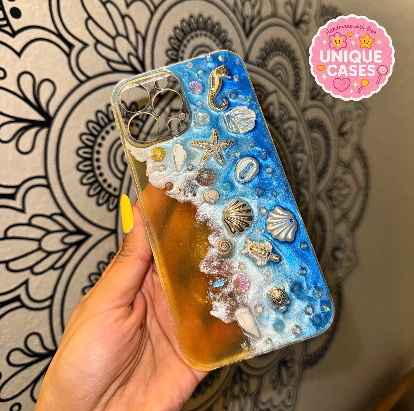 Golden Tide Ocean Case ✨🌊